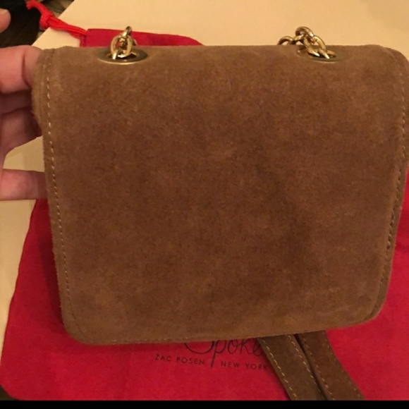 Zac Posen Z Spoke Brown Suede Purse - Picture 5 of 12